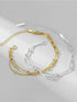 Bratara din argint Tessa (Silver/Gold)